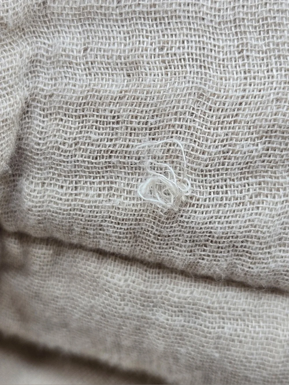 QUINCE Organic Cotton Gauze Box Quilt Full/Queen Dune 0795